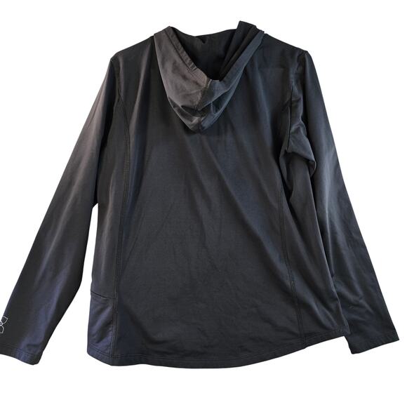 L.L. Bean Women's Athletic Quarter Zip Hoodie Black Size L - Picture 2 of 6